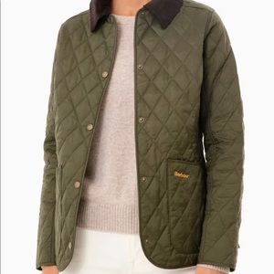 Barbour Olive Annandale Quilted Jacket size 4